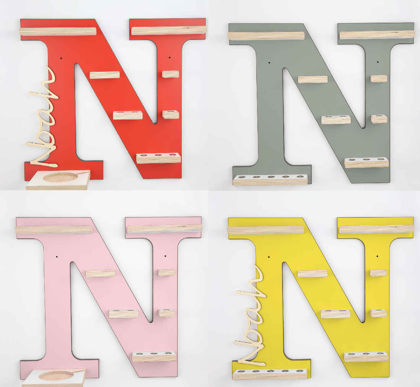 Regal Buchstabe N für Toniebox