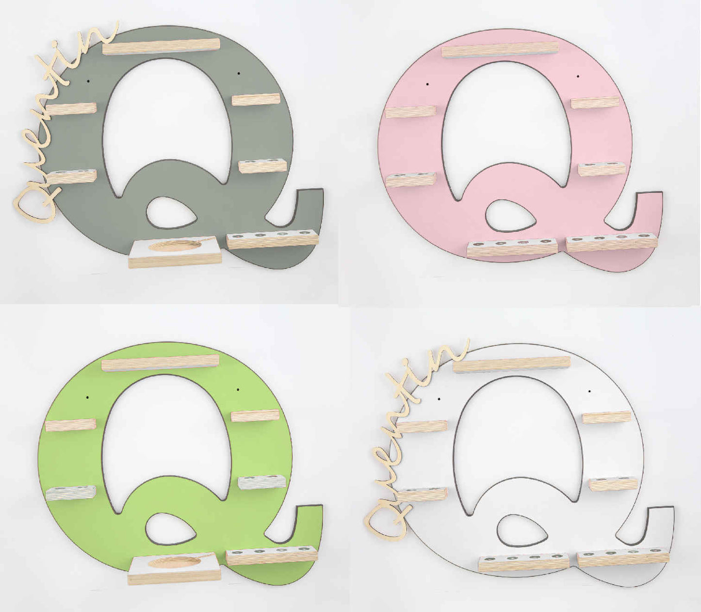 Regal Buchstabe Q für Toniebox