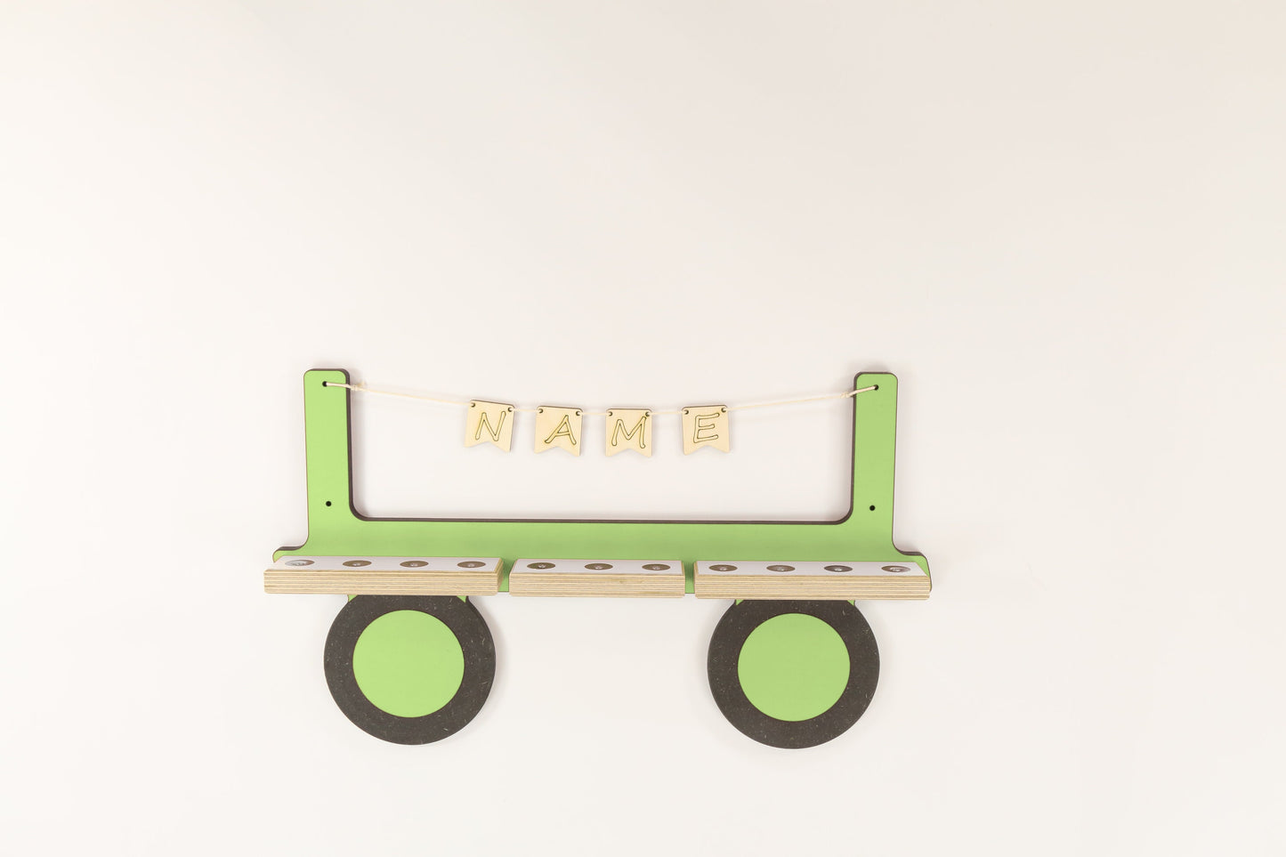 Anänger für Traktor incl. Wunschname Regal für Toniebox