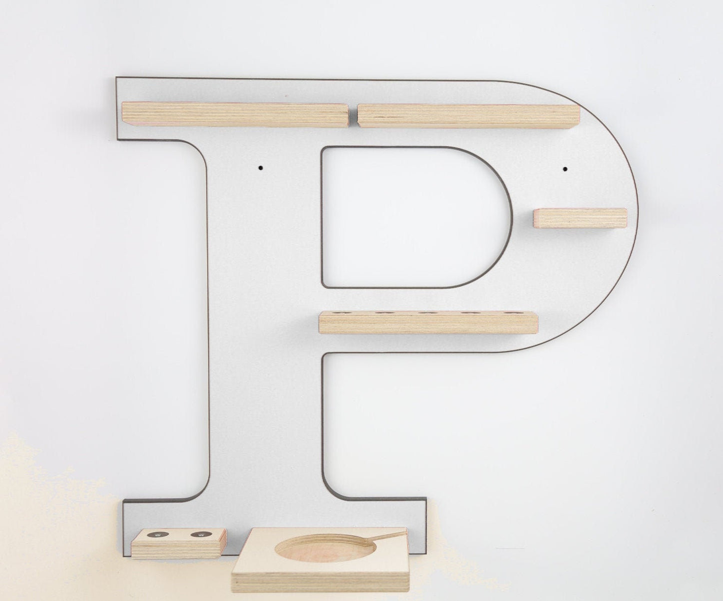 Regal Buchstabe P für TonieboxRegal