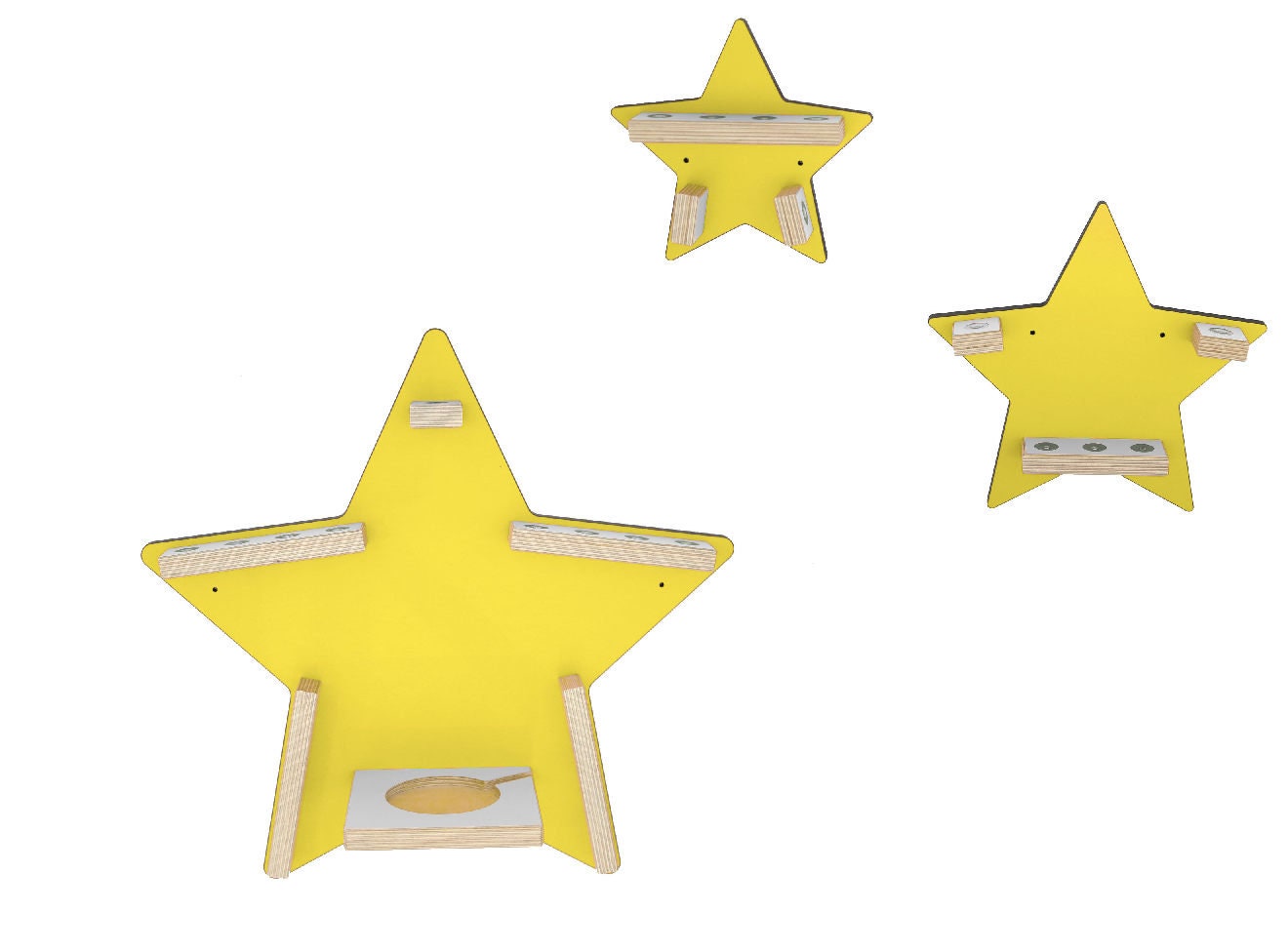 Sterne 3er Set Tonie Regal für Toniebox