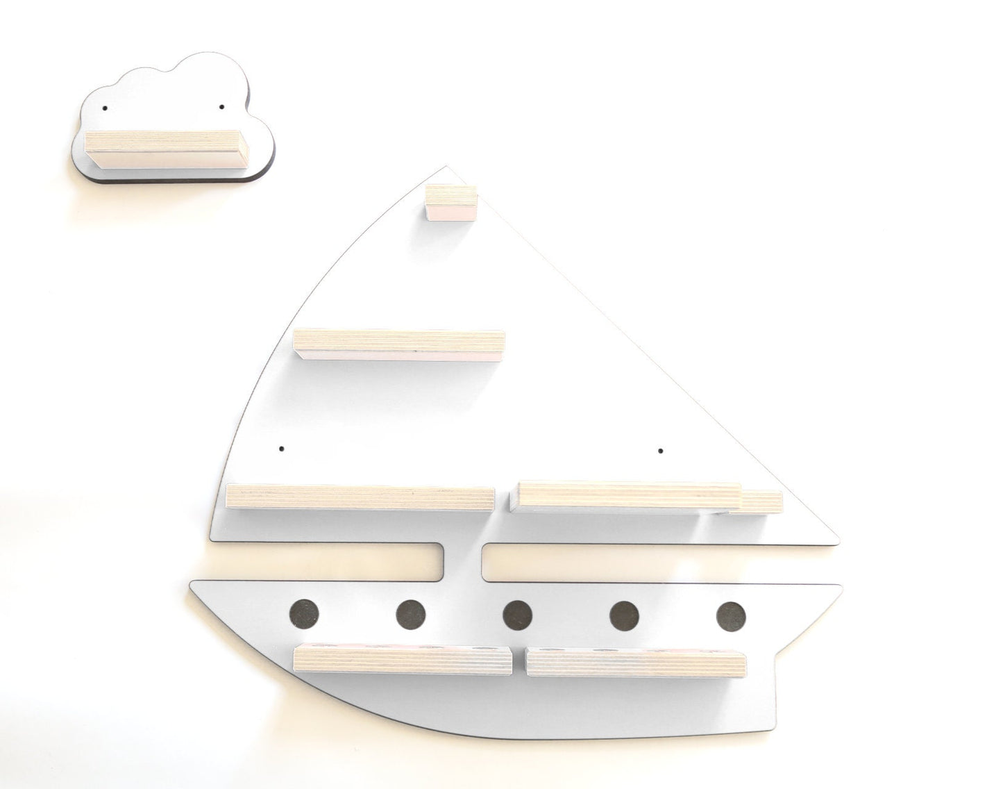 Segelboot Piratenschiff Schiff mit einer Wolke Regal für Toniebox