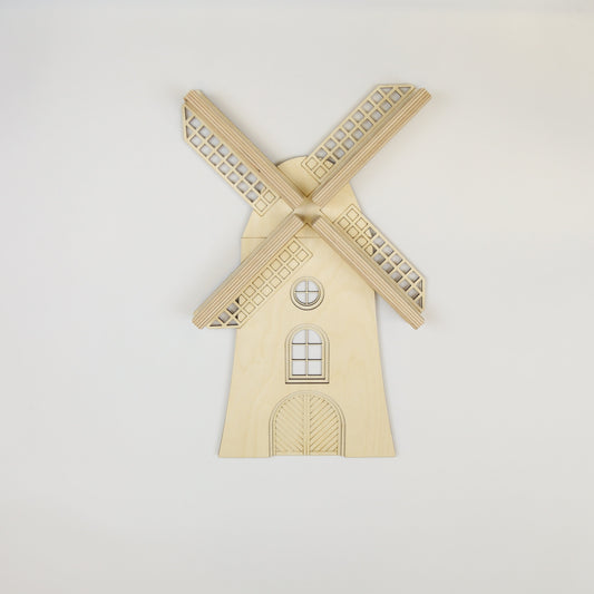 Windmühle erweiterbar mit Grachtenhäusern Regal für magnetische Figuren Tonie Tonieregal Box Musikboxregal