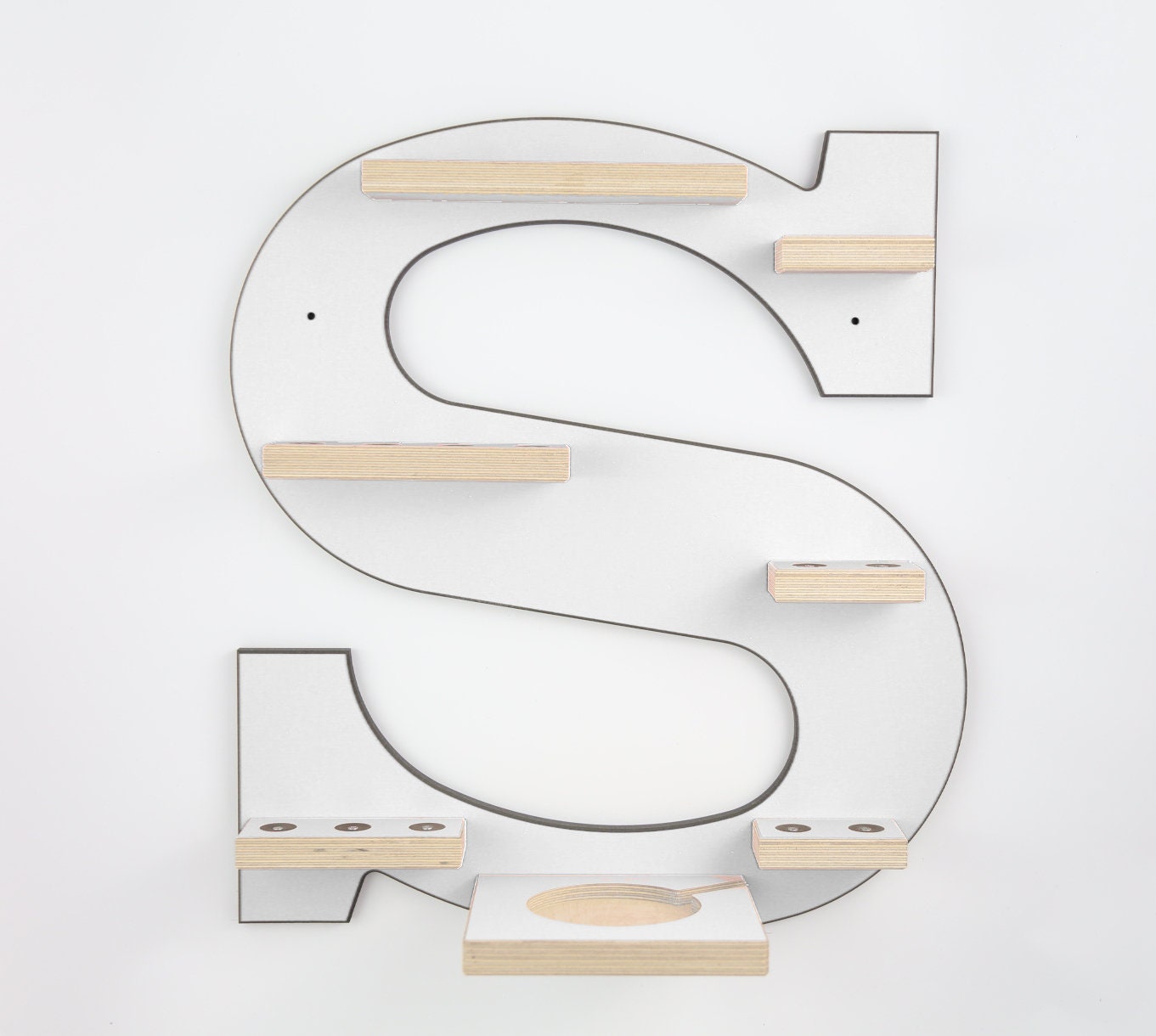 Regal Buchstabe S für Toniebox